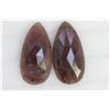 Image 1 : 28.9ct GIA Approved Ruby sapphire slice Pear cut