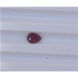 1.33ct Natural Ruby Pear cut