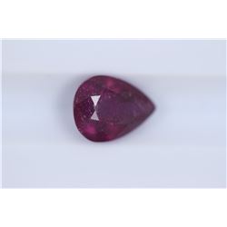 2.41ct Ruby Pear cut