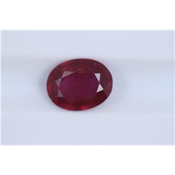 2.13ct Ruby Oval cut