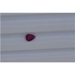 0.71ct Natural Ruby Pear cut