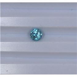 1.65ct Blue Zircon Round cut