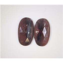 23.65ct GIA Approved Ruby sapphire slice Oval cut