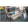Image 3 : CAST IRON GARDEN BENCH