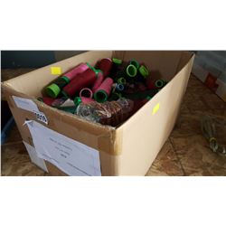 BOX OF THREAD AND NEEDLES