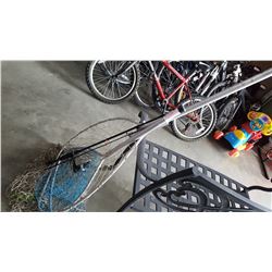 FISHING ROD AND TWO FISH NETS