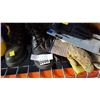 Image 3 : 2 PAIRS OF MOTORCYCLE BOOTS, STEEL TOE BOOTS, AND GLOVES
