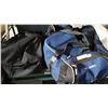Image 1 : REEBOK ROLLING BAG AND BLACK BAG W/ OUTDOOR GOALIE PADS