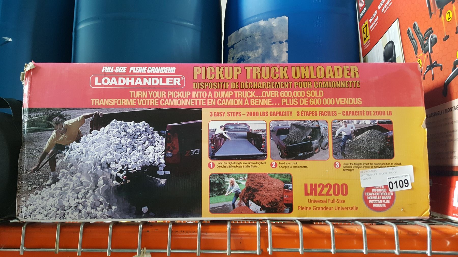 LOAD HANDLER PICKUP TRUCK UNLOADER