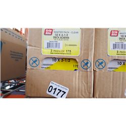 CASE OF 3 1/2 INCH DECK SCREWS 3X175 PCS