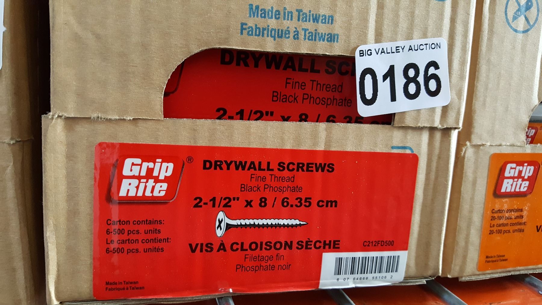 2 1/2 INCH DRYWALL SCREWS 6X500PCS