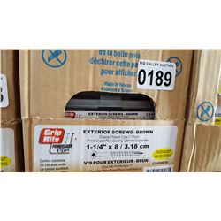 1 1/4 INCH EXTERIOR SCREWS 20X100PCS