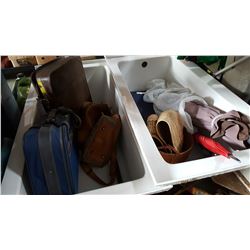 LUGGAGE UMBRELLAS AND WICKER BASKETS