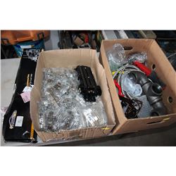 CABINET DOOR HARDWARE AND WASHER HOSE STAPLER