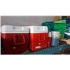 Image 1 : TWO COOLERS AND TWO WATER JUGS