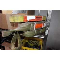 THREE LIFTING STRAPS