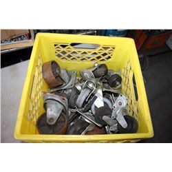 CRATE OF CASTORS