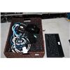 Image 1 : BOX OF BLUETOOTH KEYBOARDS, BATTERY CHARGER, ETC.