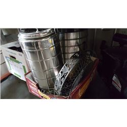 METAL CANTEEN AND BUCKETS