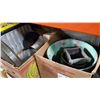 Image 2 : BAKING PANS, CAST IRON PAN, ELECTRIC SKILLET, AND BOX OF PANS