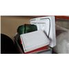 Image 2 : COLEMAN ELECTRIC COOLER, SLEEPING BAG, ROLLING BASKET, AND CONTAINER