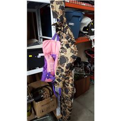 MUSTANG FLOATER SUIT LIFE JACKET AND RACKETS