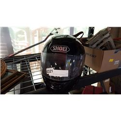 SHOEI MOTORCYCLE HELMET AND RACK