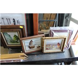 LOT OF OIL P. WONG PAINTINGS