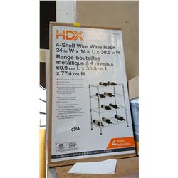 HPX 4 SHELF WIRE WINE RACK IN BOX