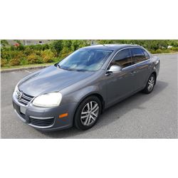 2006 VOLKSWAGON JETTA TDI, 4 DOOR SEDAN, DIESEL, 5 SPEED MANUAL, 366763KM, WITH KEY FOB AND REGISTRA