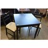 Image 1 : BLACK TABLE AND 2 CHAIRS