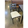 Image 3 : BLACK TABLE AND 2 CHAIRS