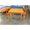 Image 2 : CHILDRENS PINE TABLE AND 2 CHAIRS