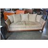 Image 1 : WOOD FRAMED MICROFIBER SOFA