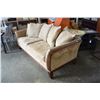 Image 3 : WOOD FRAMED MICROFIBER SOFA