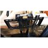 Image 2 : MODERN BLACK GLASS ENTERTAINMENT STAND