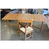 Image 3 : DROPLEAF TABLE AND TWO RUSH SEAT CHAIRS