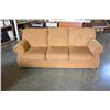 Image 1 : CONTEMPORARY BRASS NAILHEAD ROLLED ARM SOFA