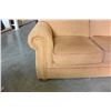 Image 3 : CONTEMPORARY BRASS NAILHEAD ROLLED ARM SOFA