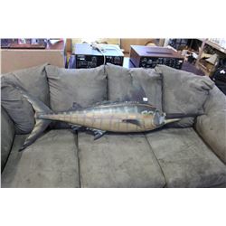 LARGE METAL SWORDFISH DECORATION