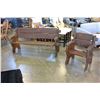 Image 1 : WOOD BENCH AND CHAIR