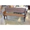 Image 3 : WOOD BENCH AND CHAIR