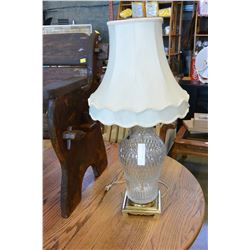 LARGE CRYSTAL TABLE LAMP