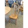 Image 3 : PAW FOOT PEDESTLE TABLE AND FOUR HOOPBACK CHAIRS