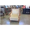 Image 1 : WOOD FRAMED OVERSIZED CHAIR