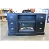 Image 2 : BLACK MANTLE WITH STORAGE AND FIREPLACE