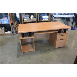 IKEA MAPLE COMPUTER DESK