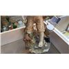 Image 3 : RESIN GARDEN FIGURE BOY AND DOG