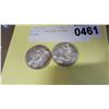 Image 2 : TWO 1963 CANADIAN SILVER DOLLARS