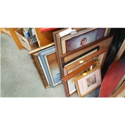 LOT OF OIL PAINTING AND FRAMED PICTURES